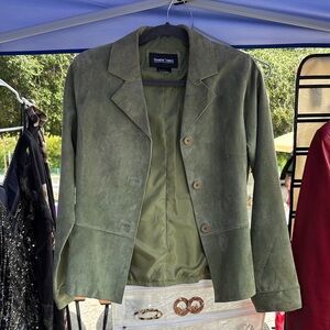 Suede Sage Green Women's Blazer